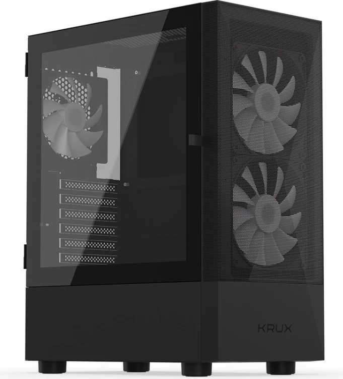 Kasetni računalniški ohišje Krux, črn