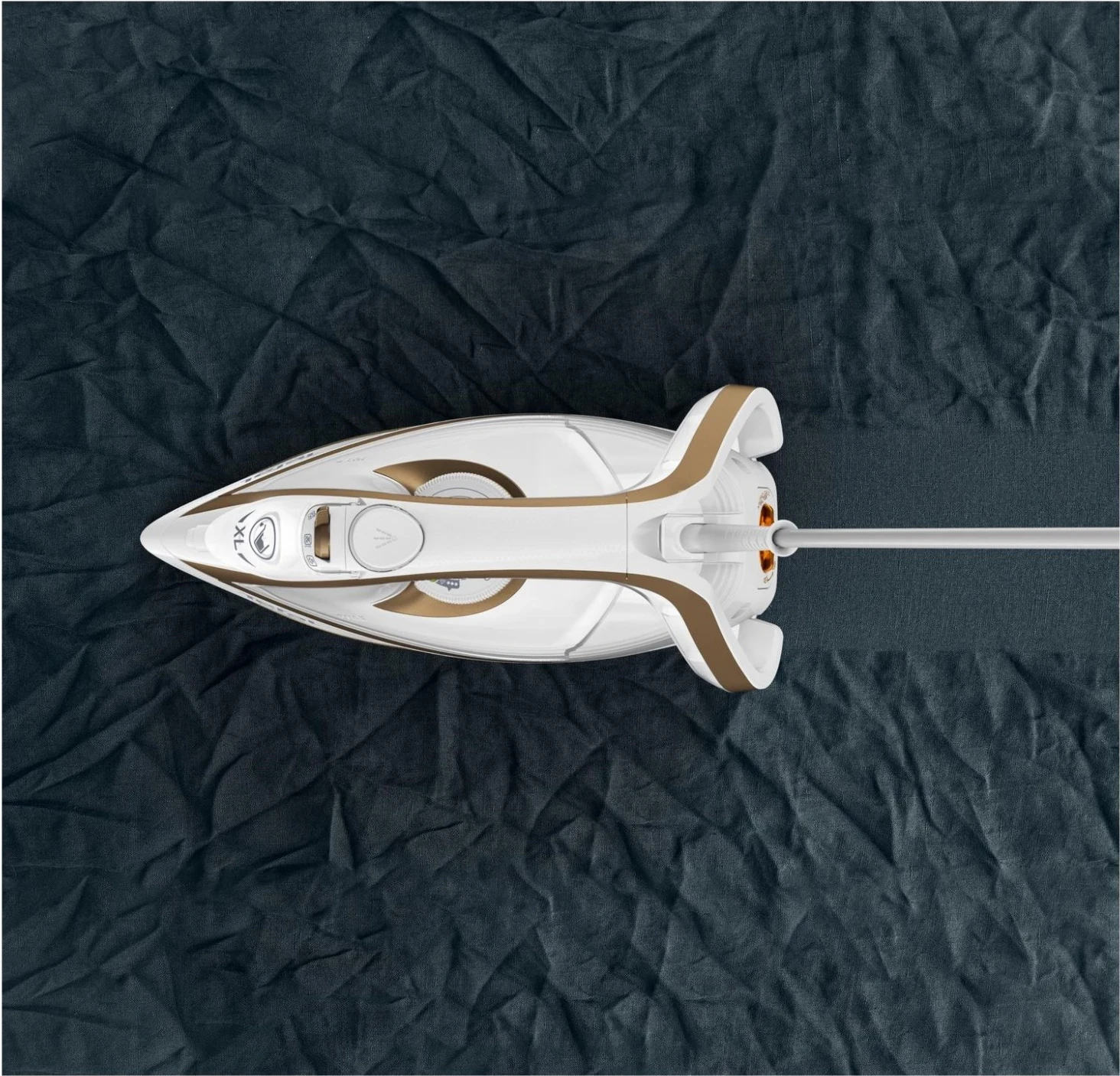 Parni likalnik Tefal FV8042, belo-zlat