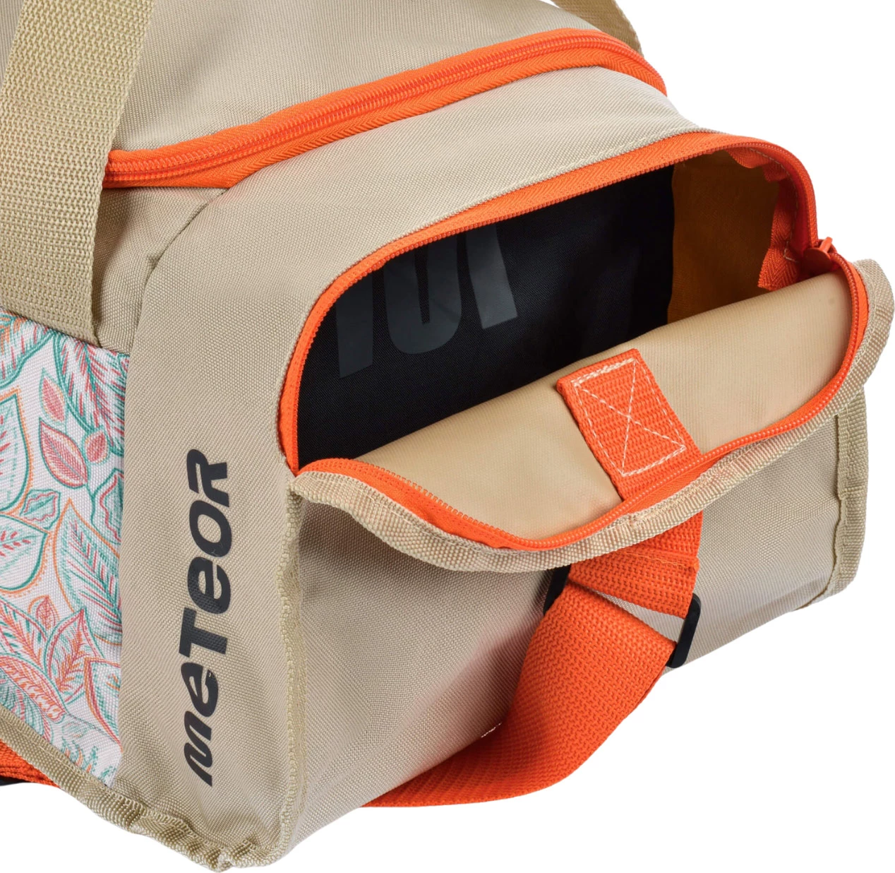 Športna torba Meteor, bež-oranžna