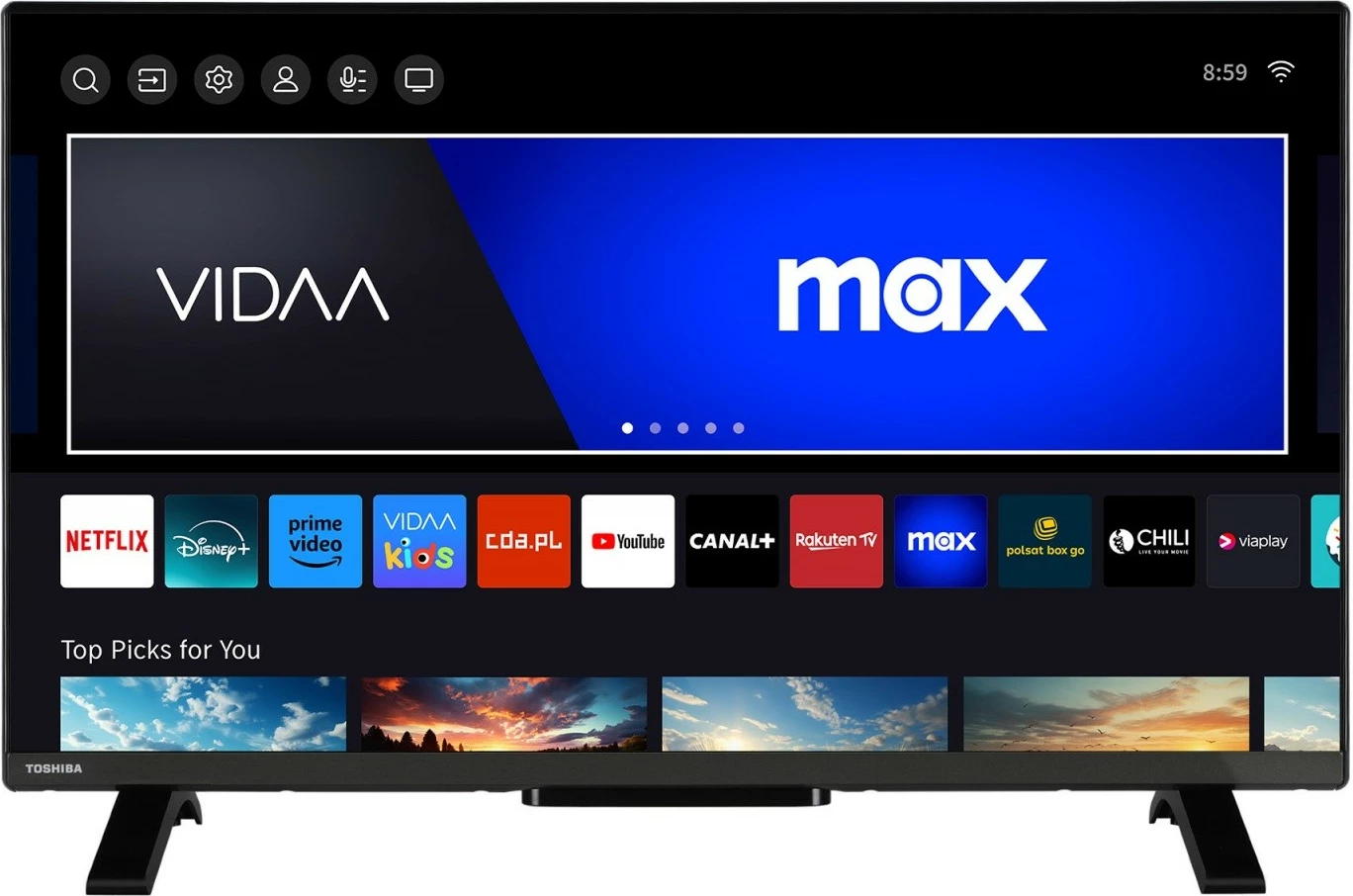 QLED televizor 32", Full HD, pametni televizor, HDR10, Toshiba 32QV2F63DG