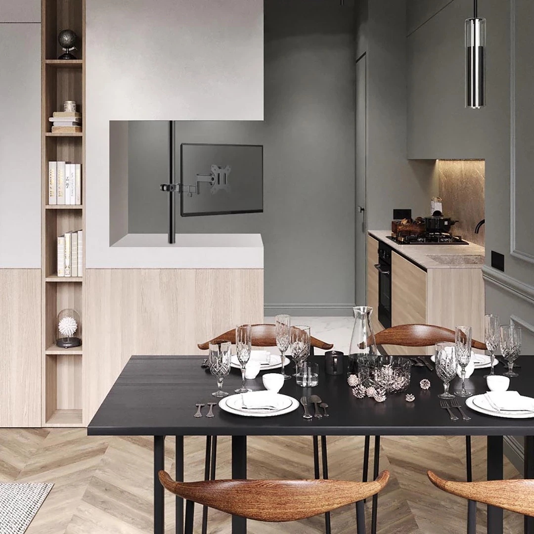 Nosilec za monitor 17–32", Maclean MC-751N, črn