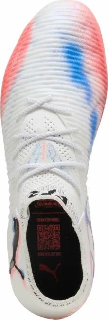 Superge za nogomet, bele-oranžne, Puma Future 8 Ultimate Low FG za moške