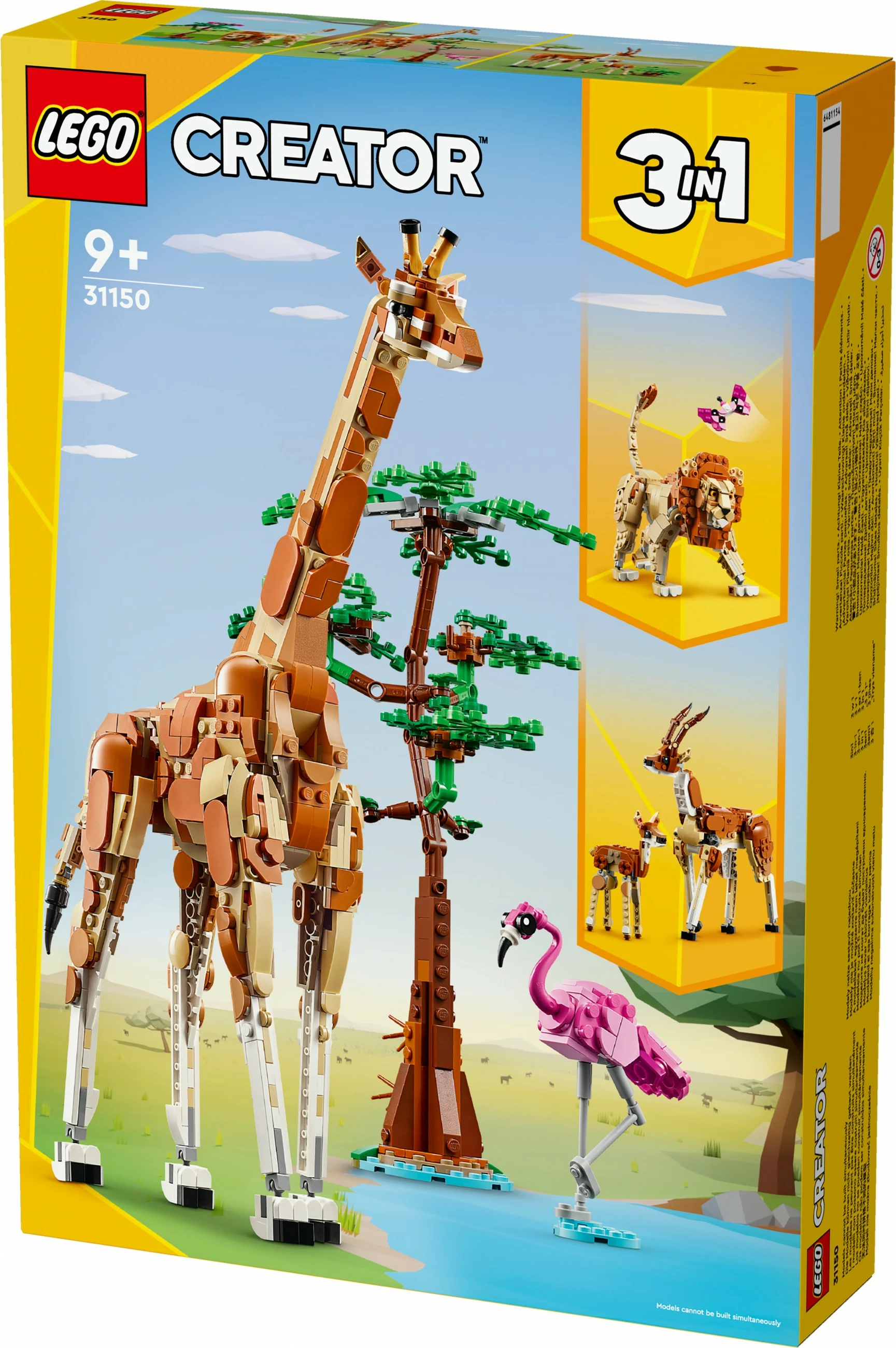 Set za gradnjo LEGO Creator 3in1 31150, 780 kosov, večbarven