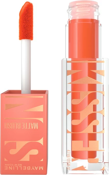 Mat tekoči rdečilo Maybelline Sunkisser 34 Peachy Quench, 4.7 ml