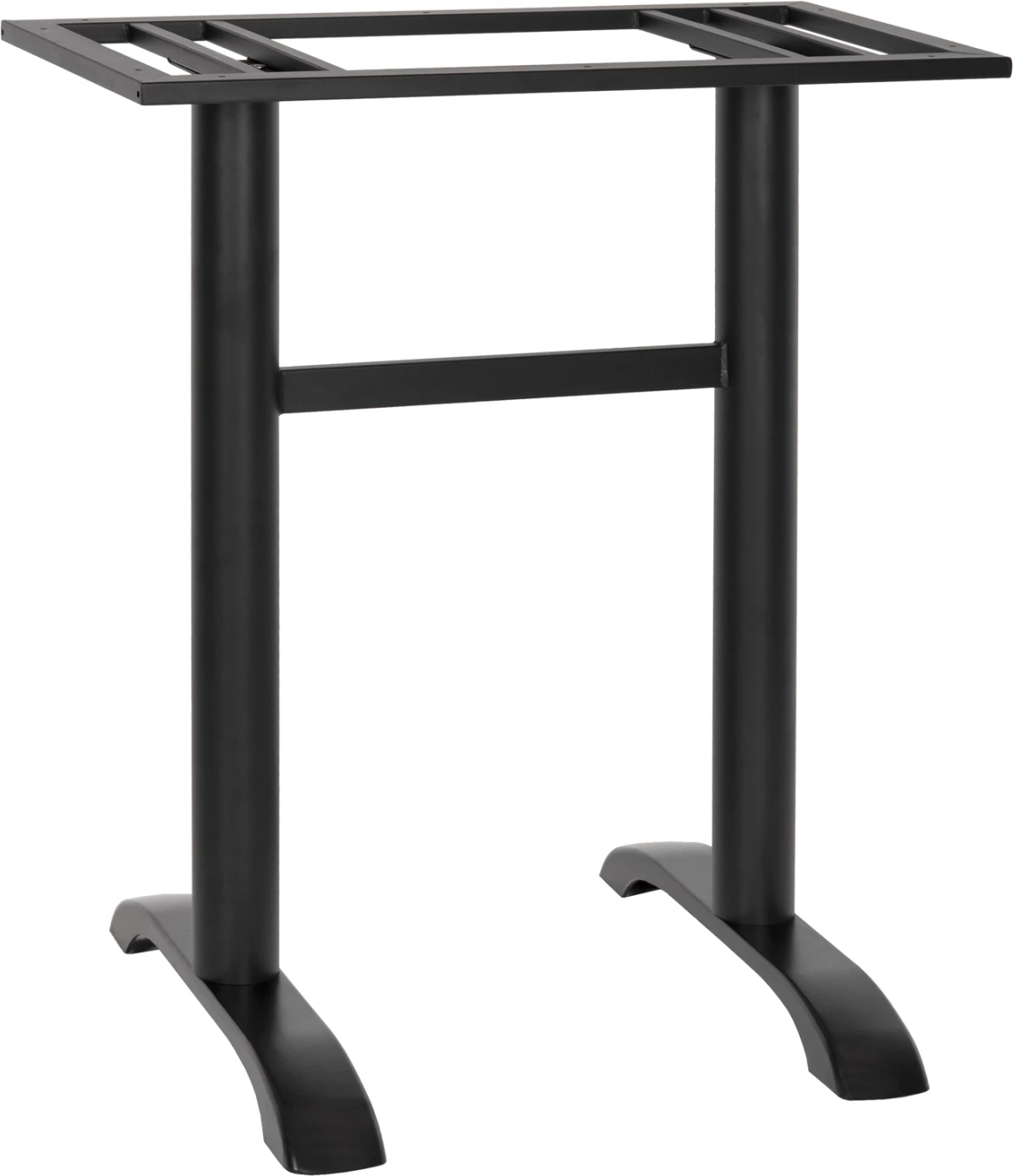 Osnova za barsko mizo iz kovine srednje višine FH479.01 dvojna v črni barvi 40Χ80Χ91H cm