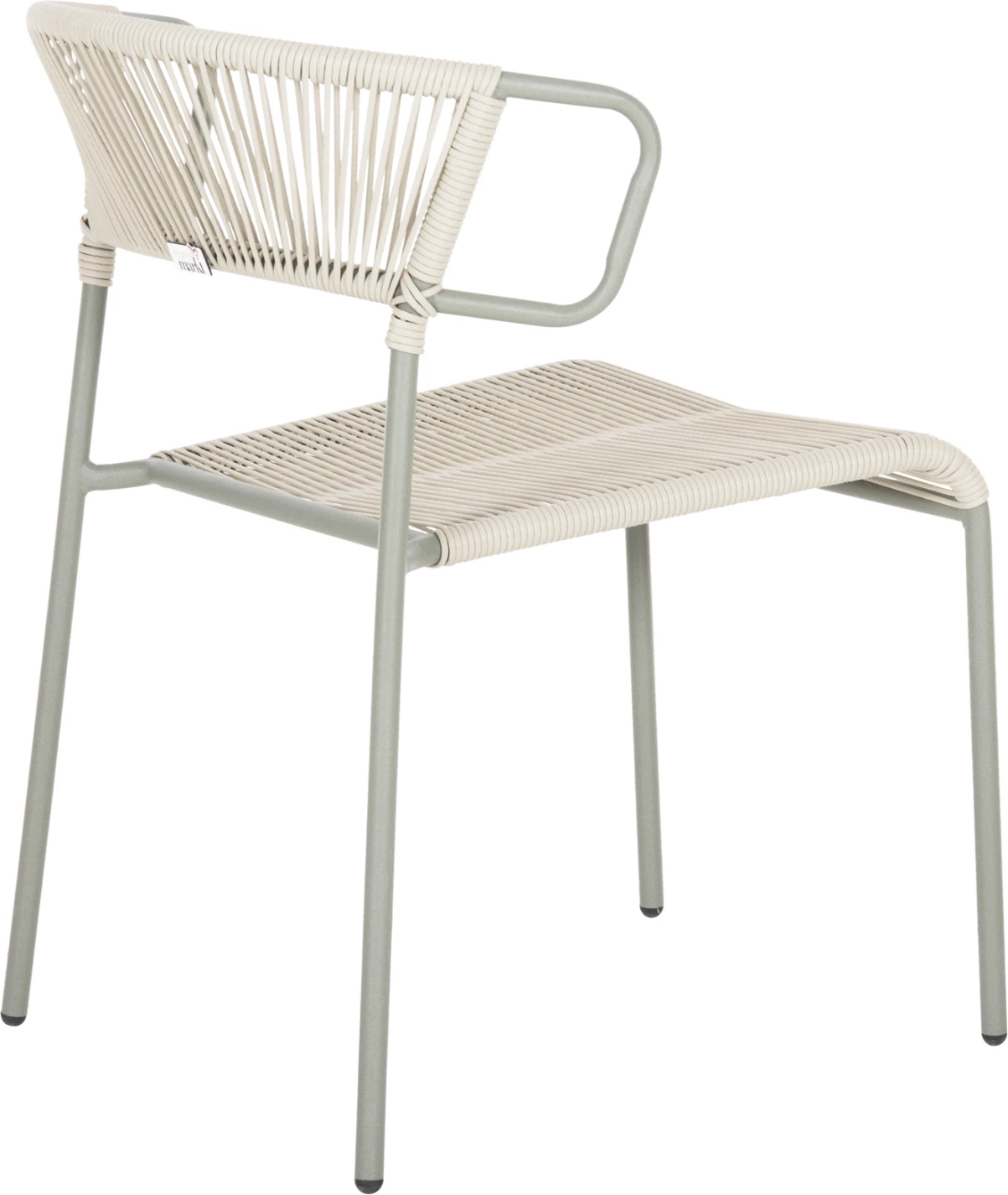 Stol SUKI FH6053.05 kovinski in sintetični ratan v svetlo zeleni barvi 54x62x80H cm