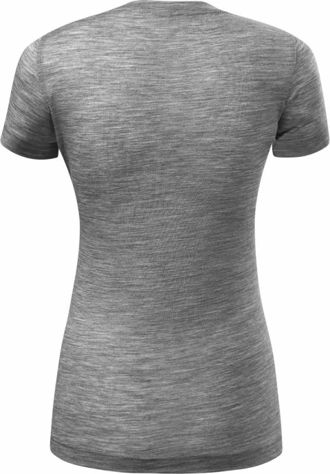 Majica iz merino volne Malfini Merino Rise za ženske, siva