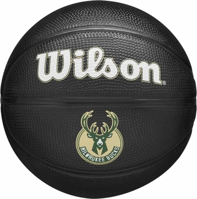 Košarkarska žoga za otroke Wilson Team Tribute Milwaukee Bucks, črna