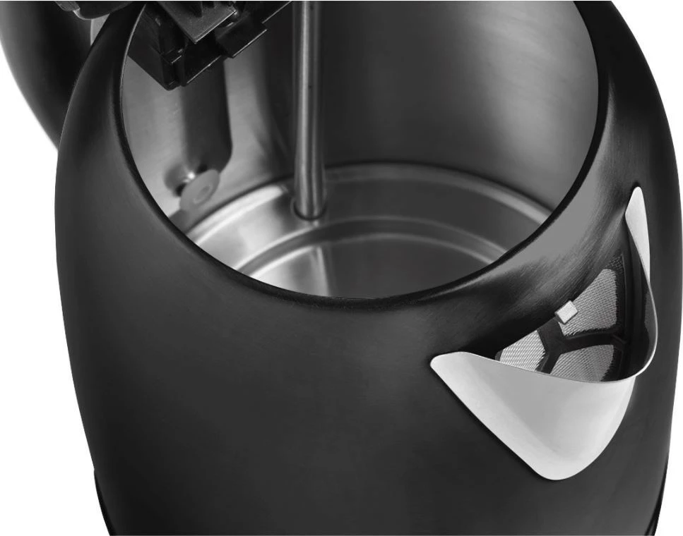 Električni čajnik Concept RK3245, 1,7 L, inox, črn