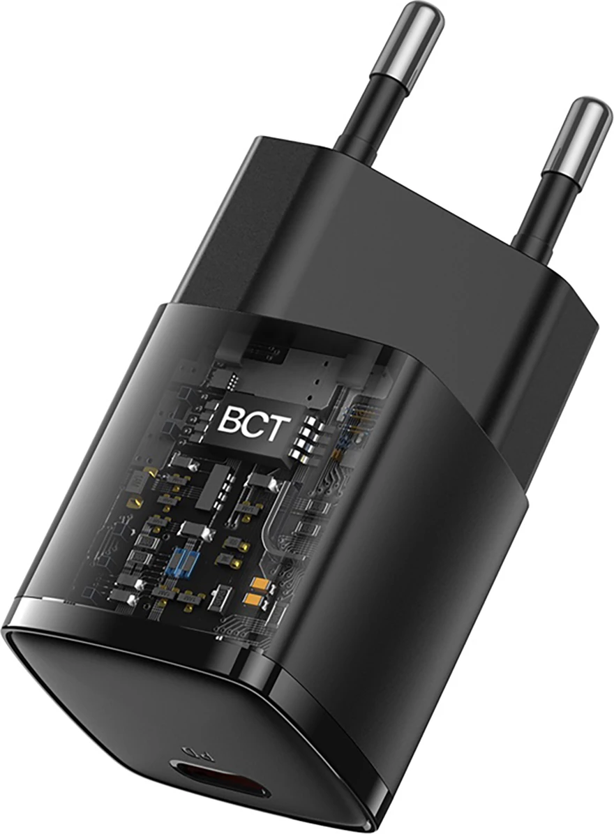 Kompakten stenski polnilec Baseus Cube Pro 30W, USB-C, črn