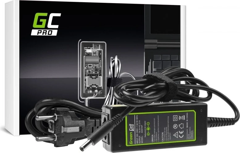 Polnilnik za prenosnik Green Cell, 45 W, črn