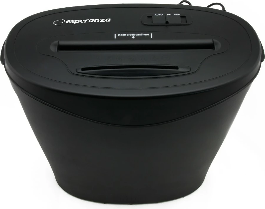 Uničevalec dokumentov Esperanza EN103 RAZOR, 18 L, križna rezina, črn