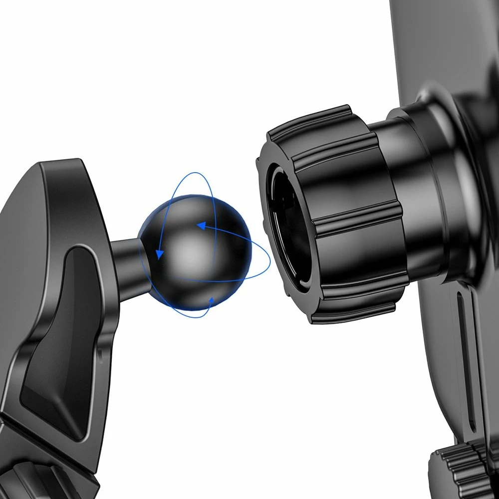 Električno avtomobilsko držalo z brezžičnim Qi polnjenjem 15W, črno Baseus WXHW03-01