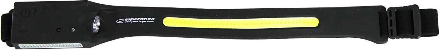 Čelna svetilka Esperanza EOT067, LED, senzor, plastika, črna