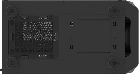 Računalniško ohišje Natec Fury Shobo SH4F RGB, Midi Tower, kaljeno steklo, 4 RGB ventilatorji, črno