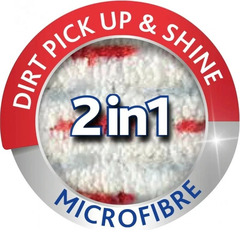 Nadomestne krpe za mop, Vileda Ultramax/Ultramat TURBO 167720, 2 kosa, siva/rumena/bela