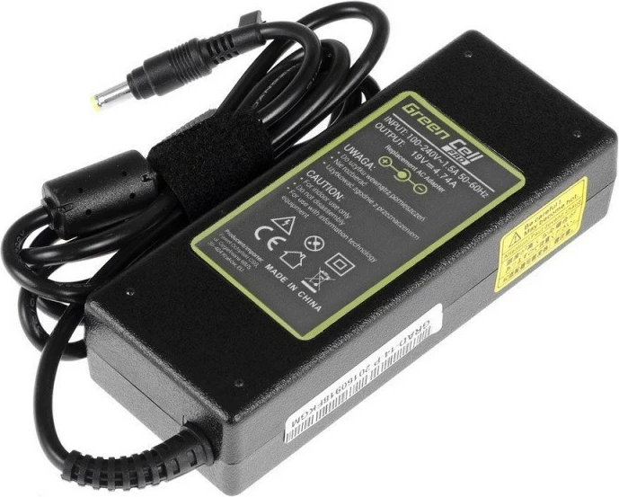 Napajalni adapter 90 W za HP, Green Cell AD14P, črn