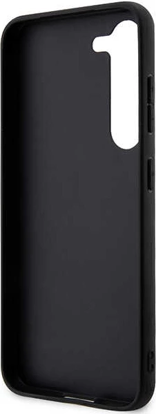 Ovitek za telefon Saffiano Mono Metal Logo Karl Lagerfeld za Samsung Galaxy S24, črn