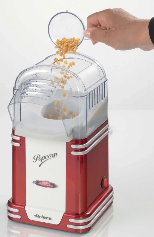 Pekač kokic Ariete 2954, rdeče/belo