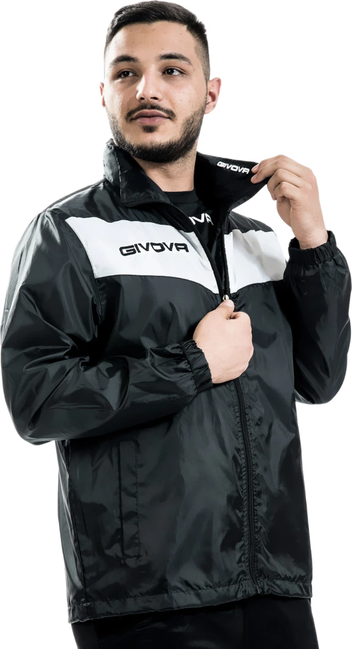 Ortalionska jakna za moške Givova, črna