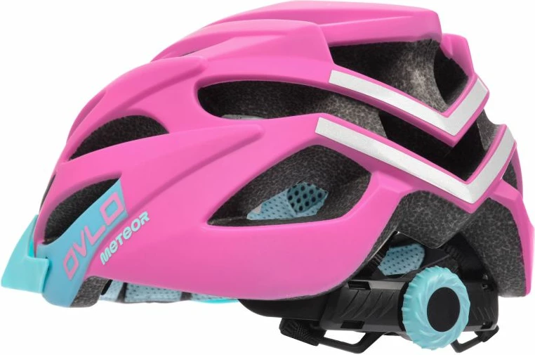 Kolesarska čelada za ženske, Meteor, rožnata