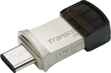 USB ključek Transcend JetFlash 256GB, USB 3.1, OTG Type-A in Type-C, srebrn USB ključek Transcend JetFlash 256GB, USB 3.1, OTG Type-A in Type-C, srebrn