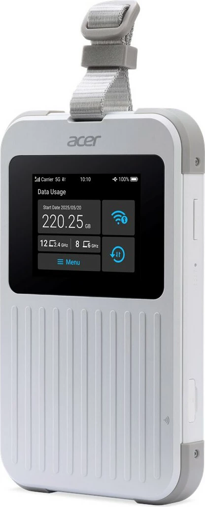 Prenosni usmerjevalnik Acer Connect M6E 5G, Wi-Fi 6E, 8000 mAh, bel