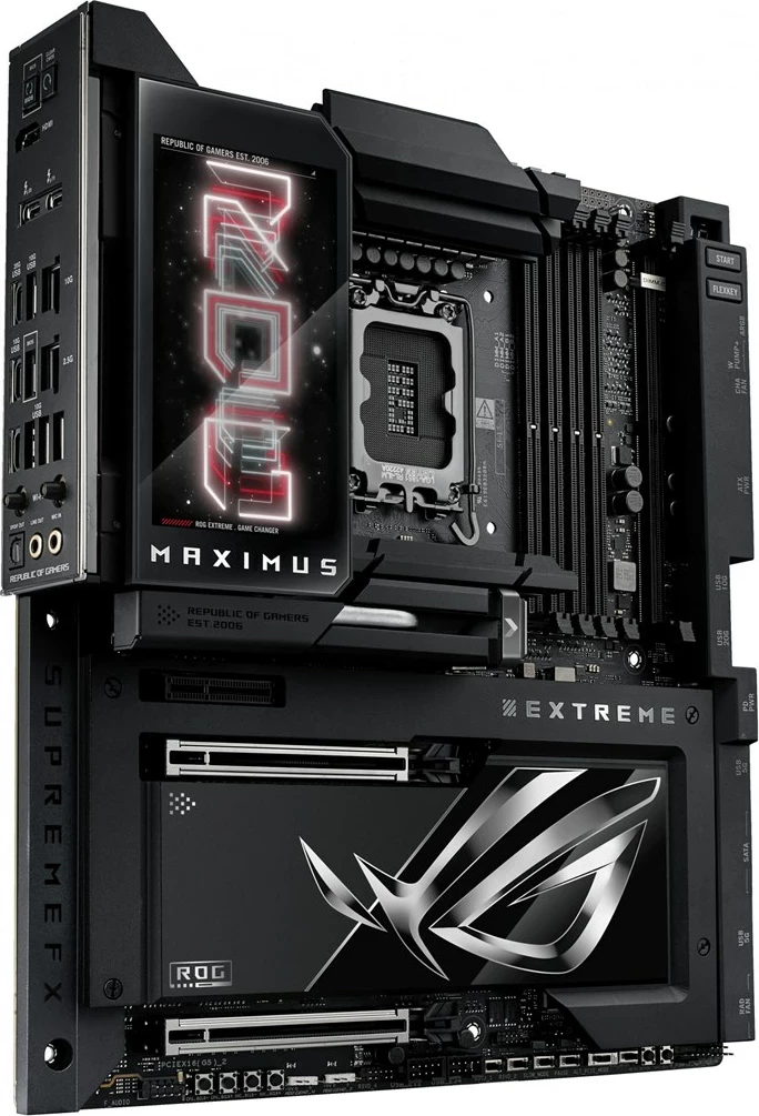 Matična plošča ASUS ROG MAXIMUS Z890 EXTREME, vtičnica LGA 1851, črna Matična plošča ASUS ROG MAXIMUS Z890 EXTREME, vtičnica LGA 1851, črna