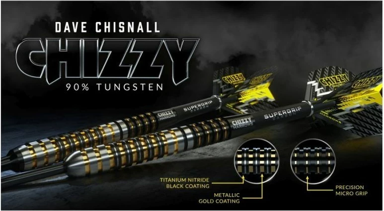 Škatla špice za pikado Chizzy, 90% volfram