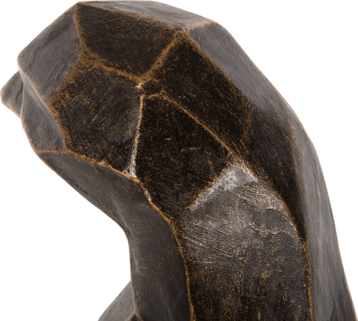 Talna dekoracija pingvin FH7914 GRC v črni patini z zlatimi detajli 45x45x100H cm