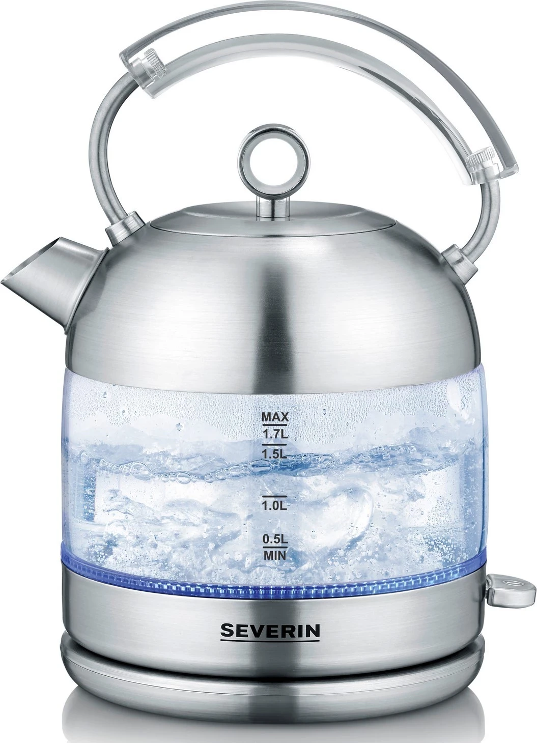 Električni grelnik vode, Severin WK 3459, 2400 W, 1,7 l, srebrn