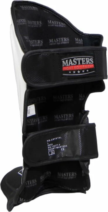 Zaščitnik za golen za moške Masters, bel in črn