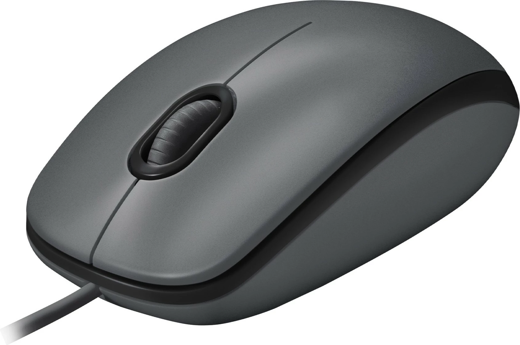 Optični miš, Logitech M100, ambidekstralna, USB Type-A, 1000 DPI, črn