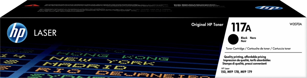 Toner kartuša, 1000 strani, črna — HP 117A (W2070A)