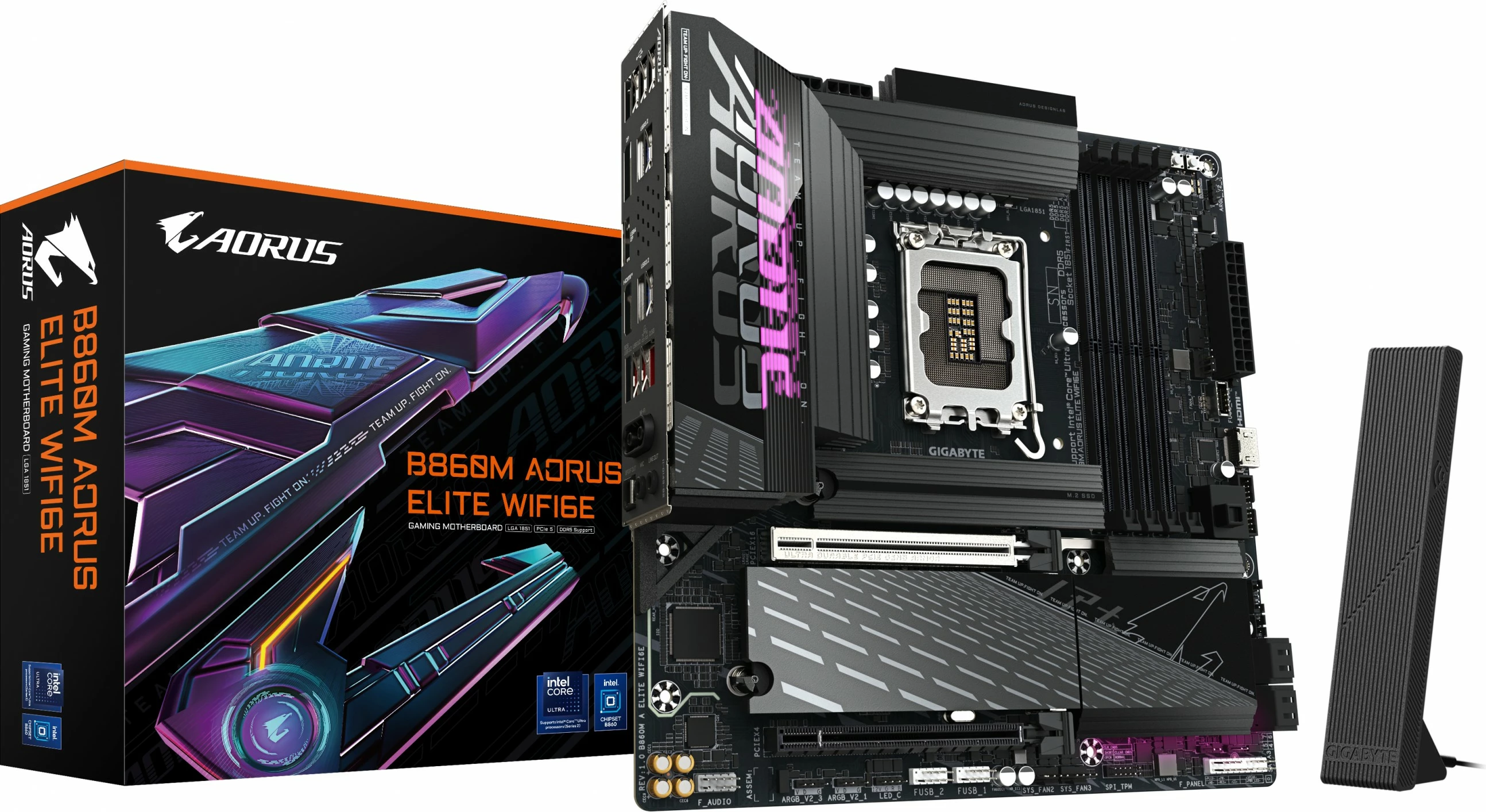 Plošča za matično ploščo Gigabyte B860M AORUS ELITE WIFI6E, LGA1851