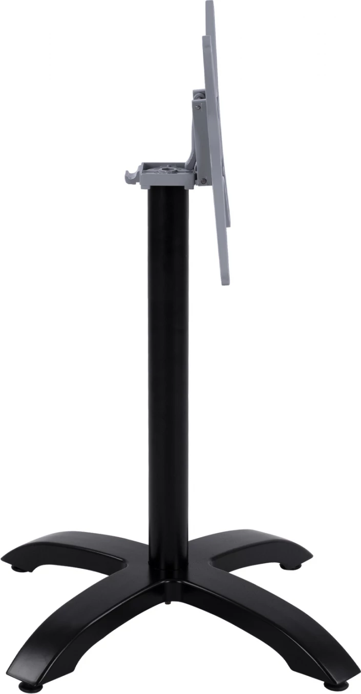 Zložljiva aluminijasta osnova FH469.01 črna mat 66x66x72 s križem 48x48cm