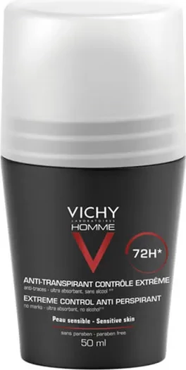 Deodorant roll-on unisex Vichy Homme Intense, 50 ml