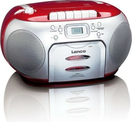 Radio/CD predvajalnik Lenco SCD-420, 2 zvočnika, LCD, rdeče/črn Radio/CD predvajalnik Lenco SCD-420, 2 zvočnika, LCD, rdeče/črn