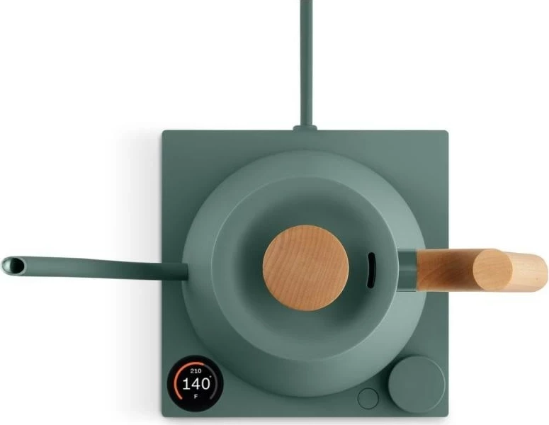 Električni čajnik, Fellow Stagg EKG PRO, 0,9 L, zeleno/rjav