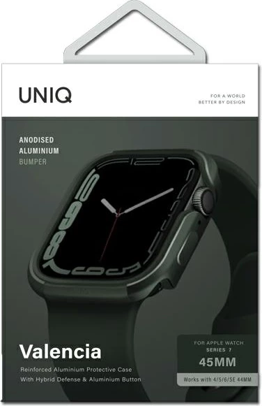Ovitek za Apple Watch UNIQ Valencia 44/45 mm, zelen