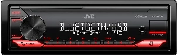 Avtoradio JVC KDX-282BT, rdeč