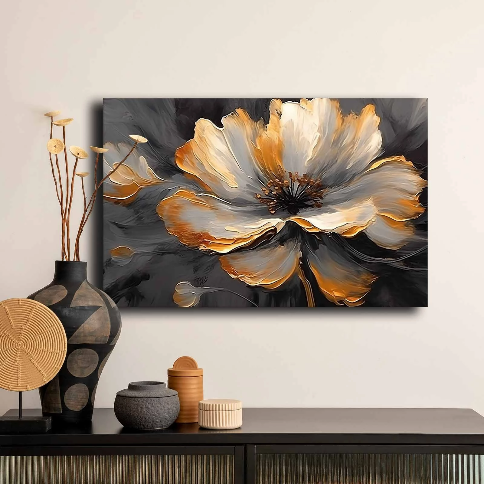 Dekorativna platnena slika, večbarvna, 45x70 cm, Wallity 4570GSC-007