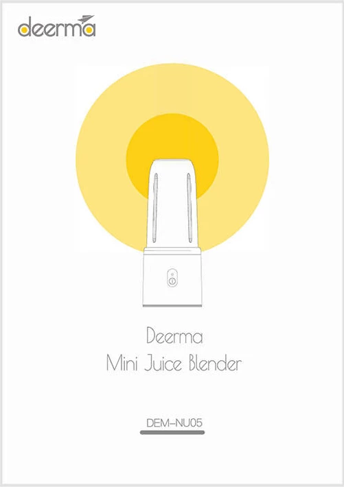 Portativni mešalnik 400 ml, 140 W, roza Deerma NU05