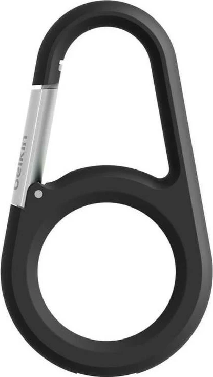 Obesek za AirTag z karabinom Belkin, črn