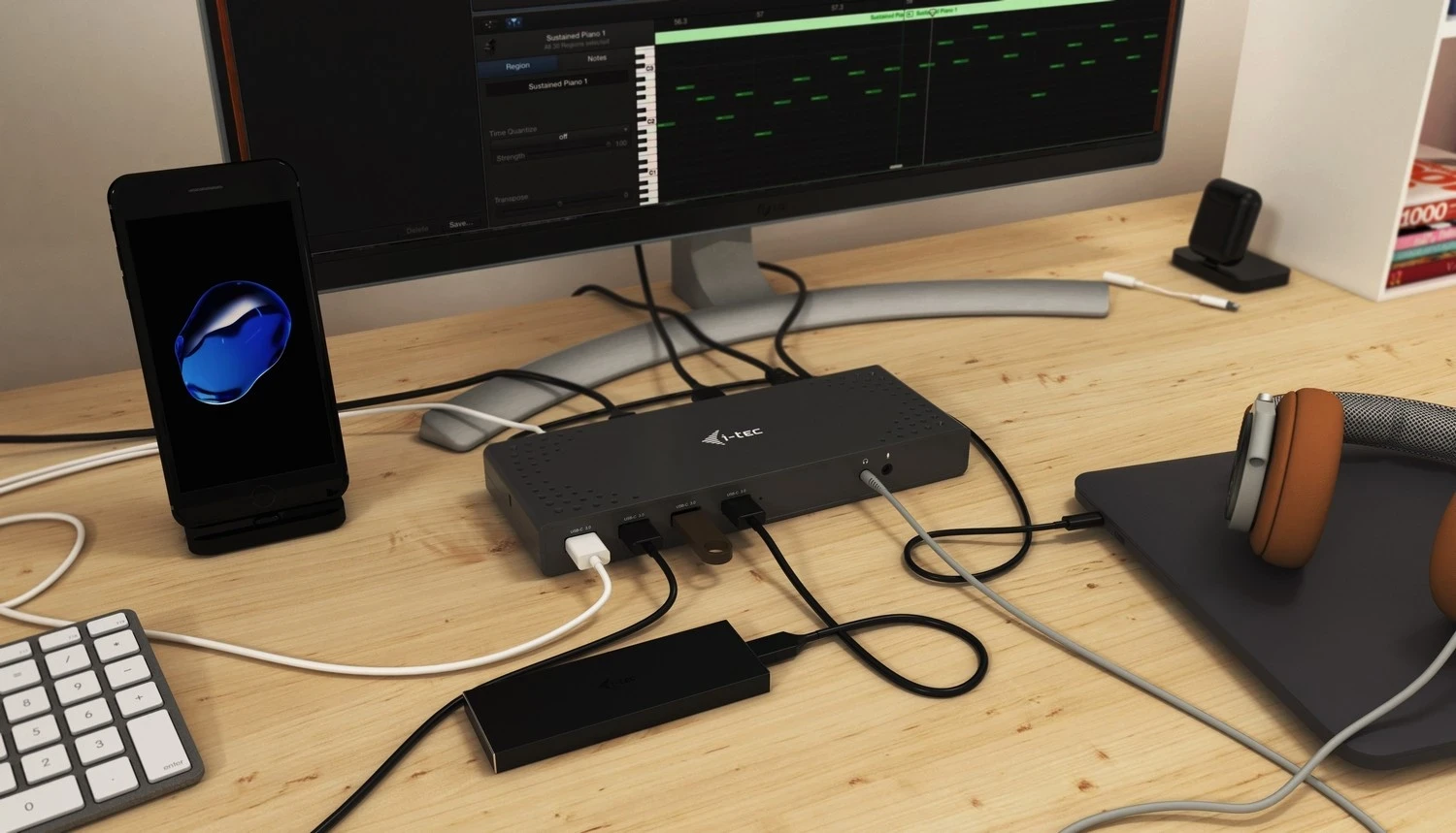 Univerzalna postaja za priklop i-tec USB-C 5K, črna