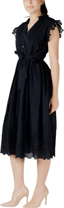 Obleka Vila Clothes, za ženske, črna