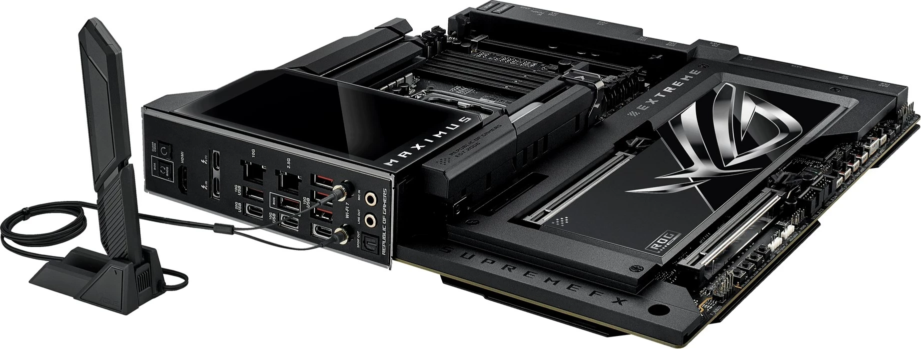 Matična plošča ASUS ROG MAXIMUS Z890 EXTREME, vtičnica LGA 1851, črna Matična plošča ASUS ROG MAXIMUS Z890 EXTREME, vtičnica LGA 1851, črna