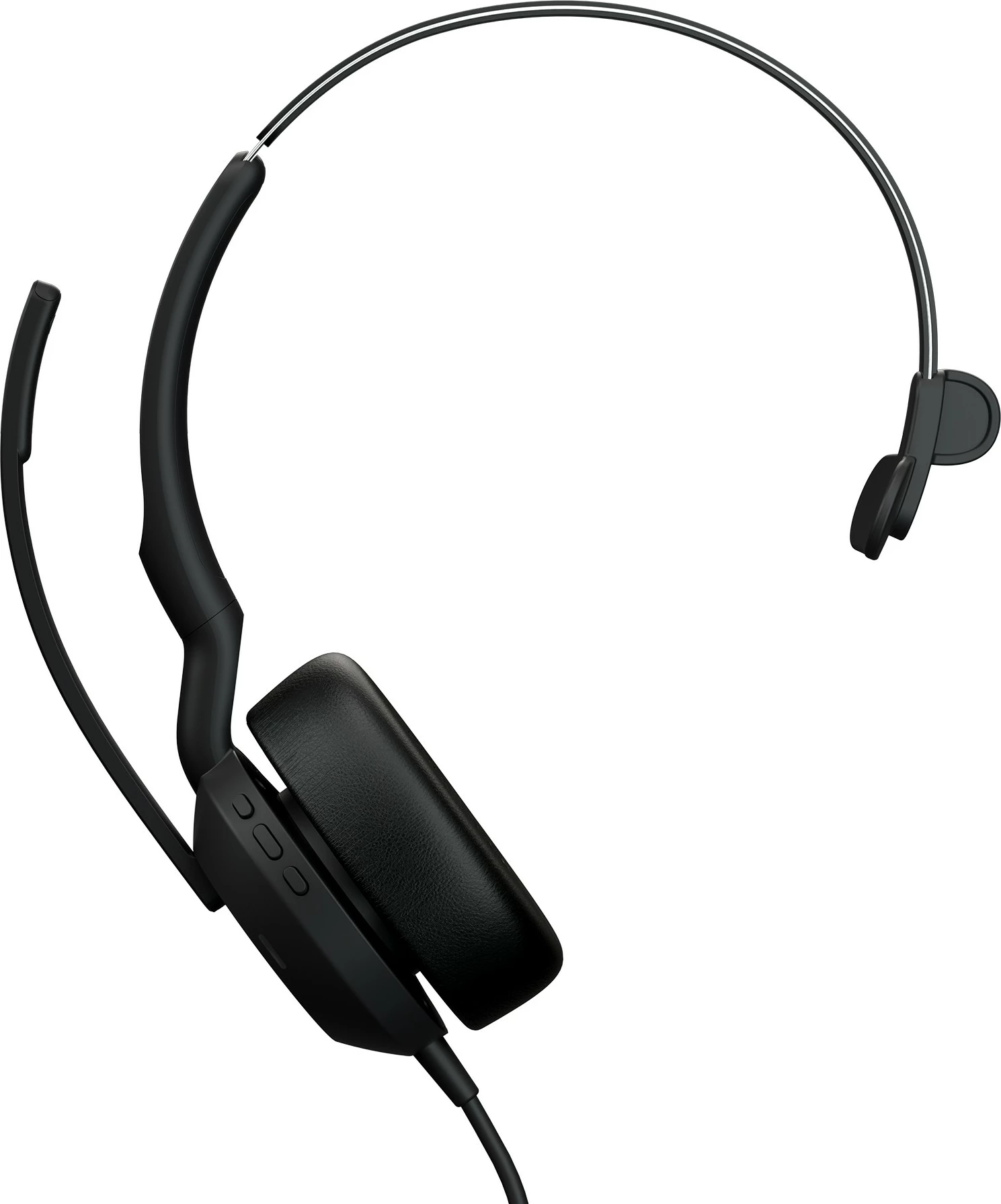Monauralne slušalke Jabra Evolve2 50, USB-A UC, žične, pisarna/klicni center, 20 - 20000 Hz, 99 g, črne