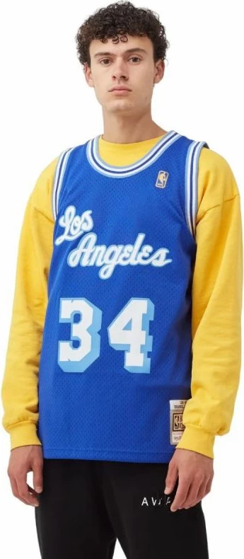 Moška NBA košarkarska majica Mitchell & Ness, Los Angeles Lakers Shaquille O'Neal, modra