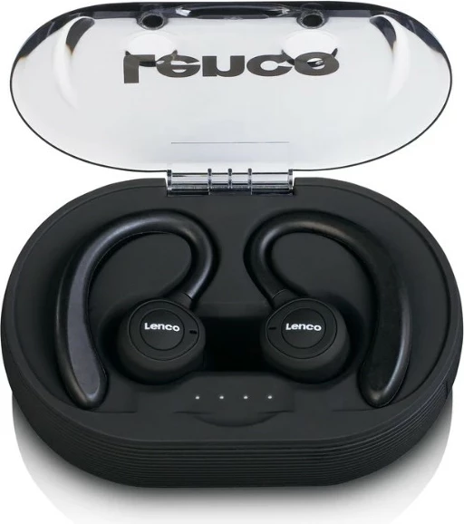 True Wireless športne slušalke, Lenco EPB-460BK, Bluetooth, mikrofon, 60 h, črne True Wireless športne slušalke, Lenco EPB-460BK, Bluetooth, mikrofon, 60 h, črne